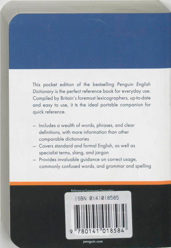 Rückseite: 9780141018584 | The Penguin Pocket English Dictionary | Unknown | Taschenbuch | 2004