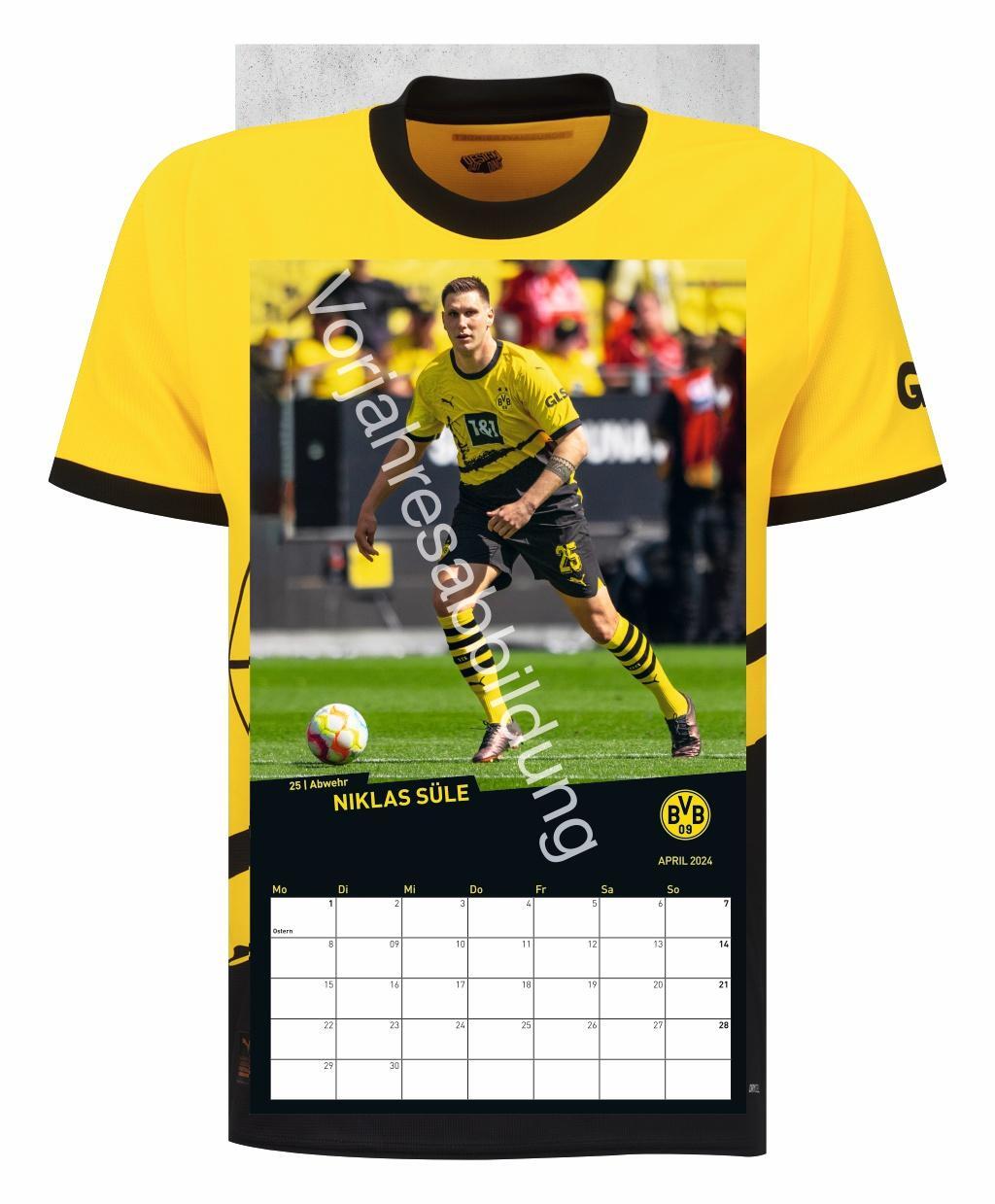 Bild: 9783756405442 | BVB Trikotkalender 2025 | Heye | Kalender | Bundesliga Kalender Heye