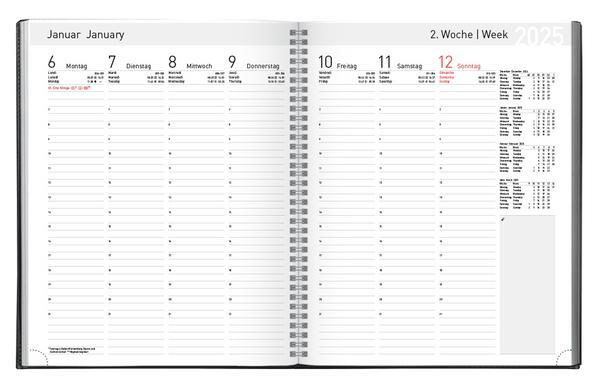 Bild: 9783731878650 | Buchkalender Manager-Timer Tizio Flexicover 2025 | Verlag Korsch