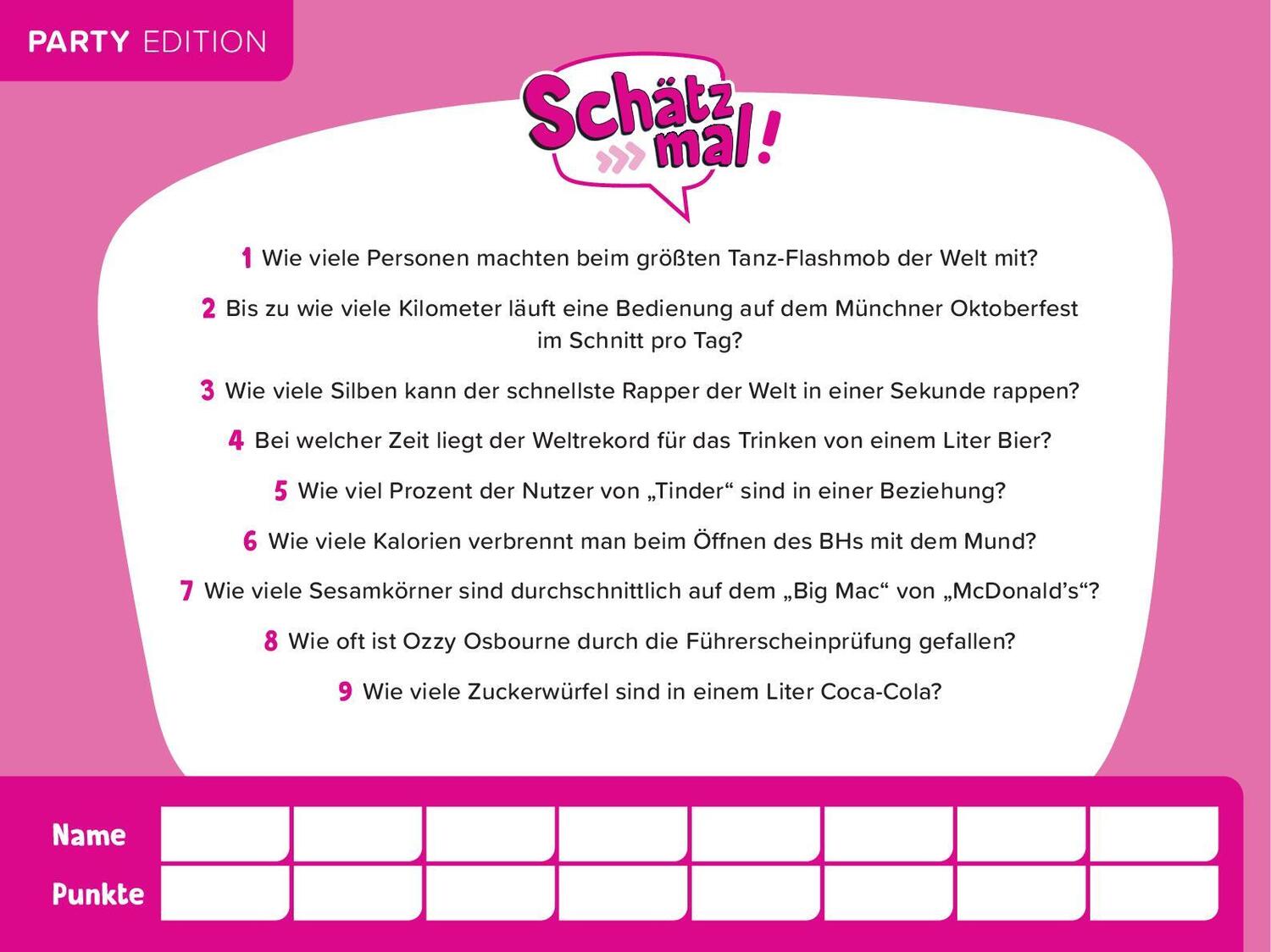 Bild: 9783989760202 | Schätz mal! Party Edition | Taschenbuch | 96 S. | Deutsch | 2024