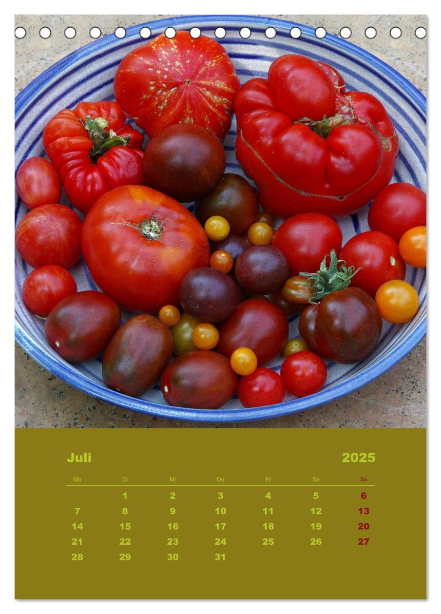 Bild: 9783457054673 | Tomaten - Alles BIO! (Tischkalender 2025 DIN A5 hoch), CALVENDO...