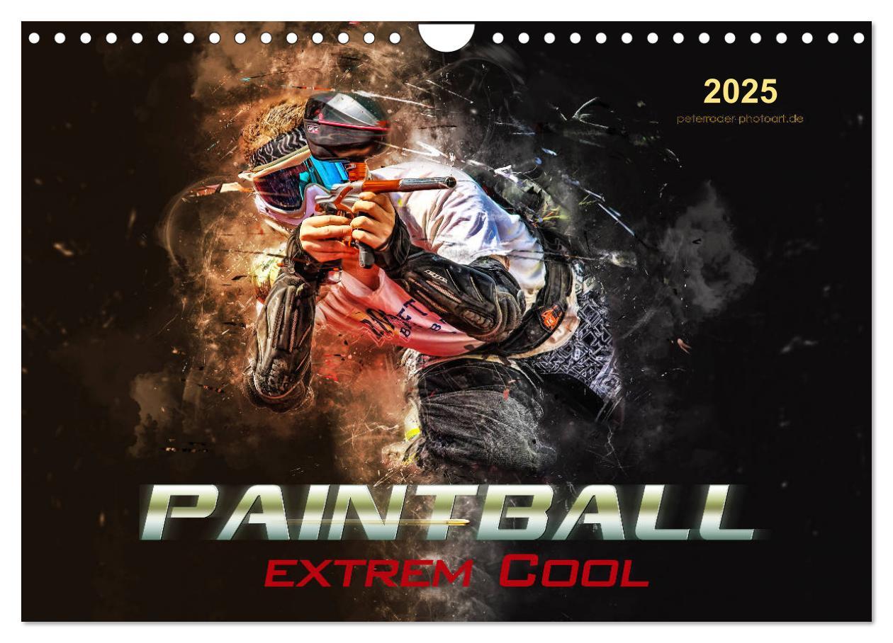 Cover: 9783435387878 | Paintball - extrem cool (Wandkalender 2025 DIN A4 quer), CALVENDO...