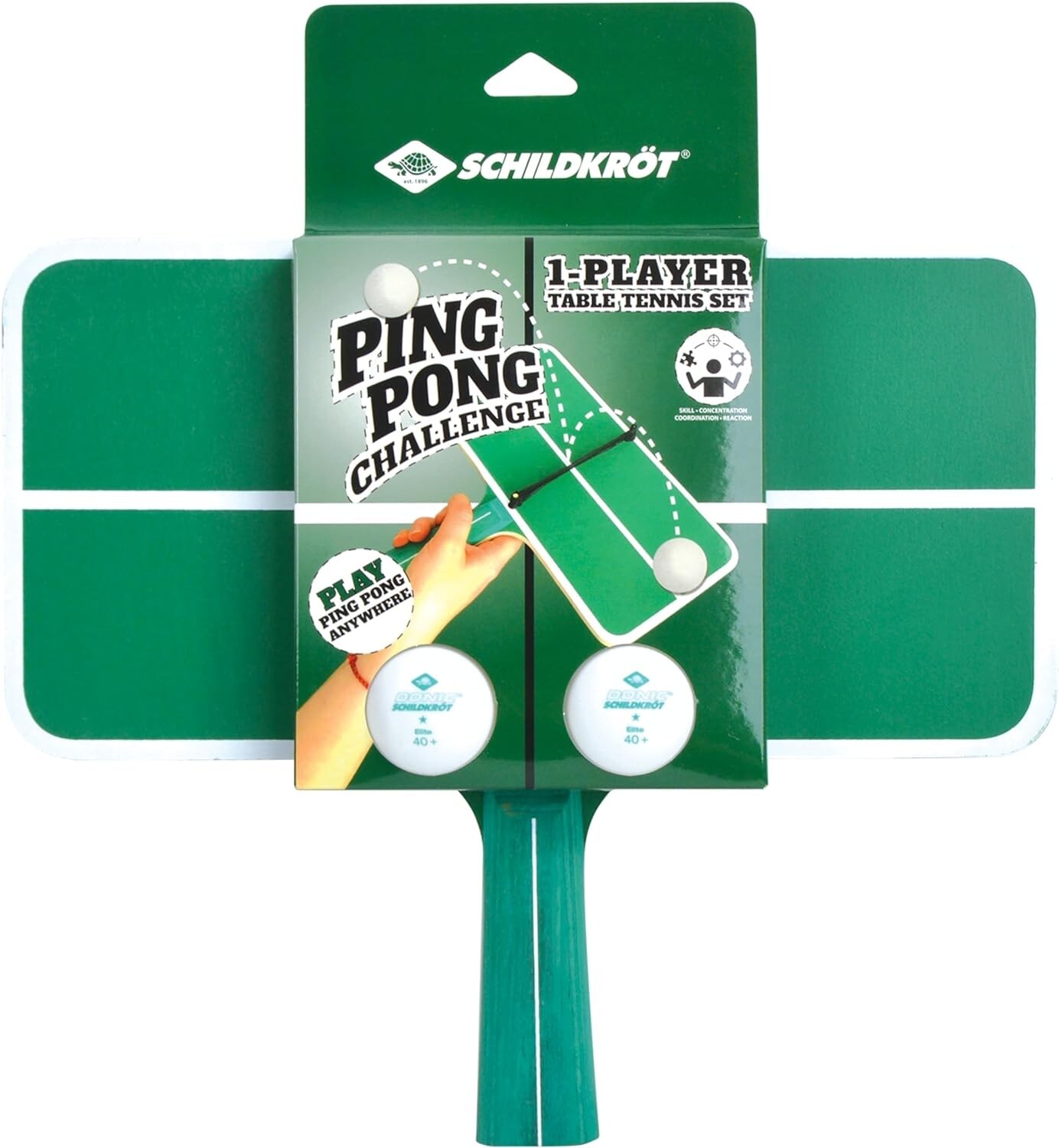 Cover: 4000885884593 | Schildkröt 788459 - Ping Pong Challenge Tischtennis-Set, 30x15cm,...