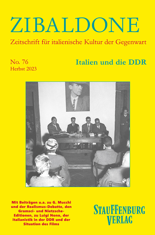 Cover: 9783958097193 | Italien und die DDR | Heft 76 / Herbst 2023 | Daniel Winkler (u. a.)