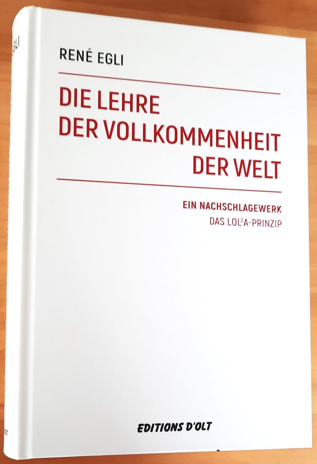 Cover: 9783905586251 | Die Lehre der Vollkommenheit der Welt | Ein Nachschlagewerk | Egli