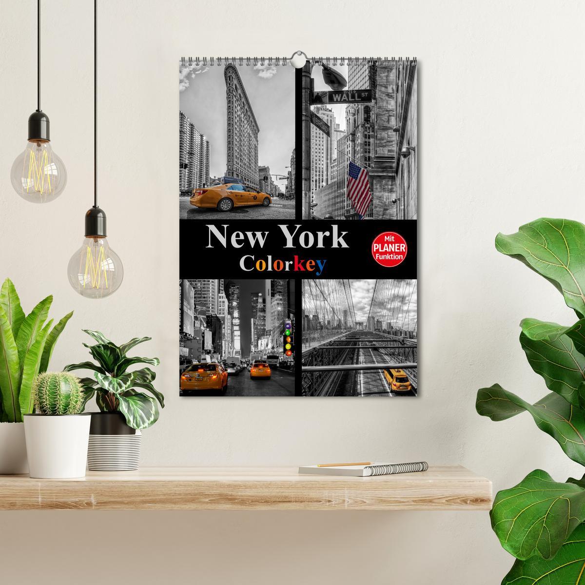 Bild: 9783457019344 | New York Colorkey (Wandkalender 2025 DIN A3 hoch), CALVENDO...