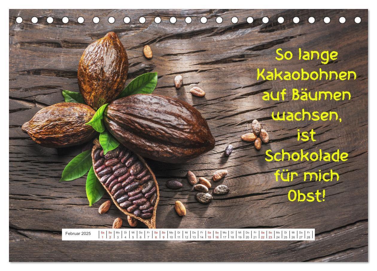 Bild: 9783383983580 | Schokoladen-Poesie (Tischkalender 2025 DIN A5 quer), CALVENDO...