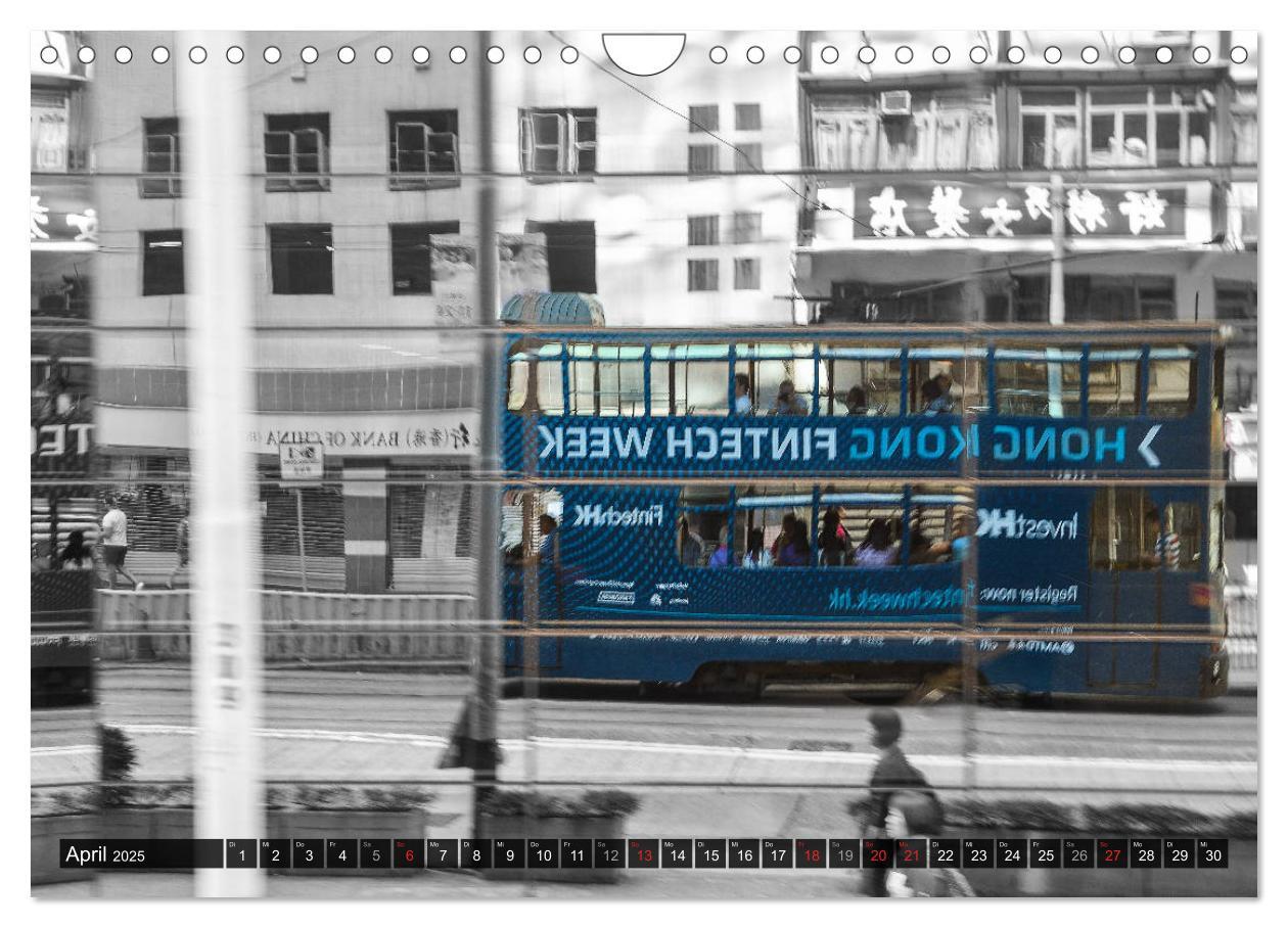 Bild: 9783435178339 | Ding Ding - Hong Kong's Tramways (Wandkalender 2025 DIN A4 quer),...