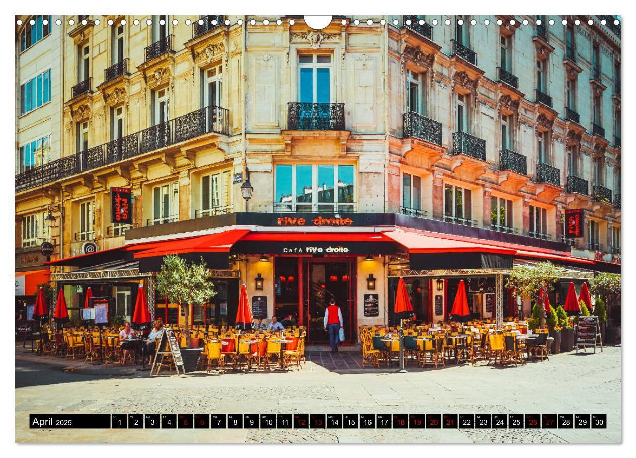 Bild: 9783435366309 | Paris Bistros (Wandkalender 2025 DIN A3 quer), CALVENDO Monatskalender