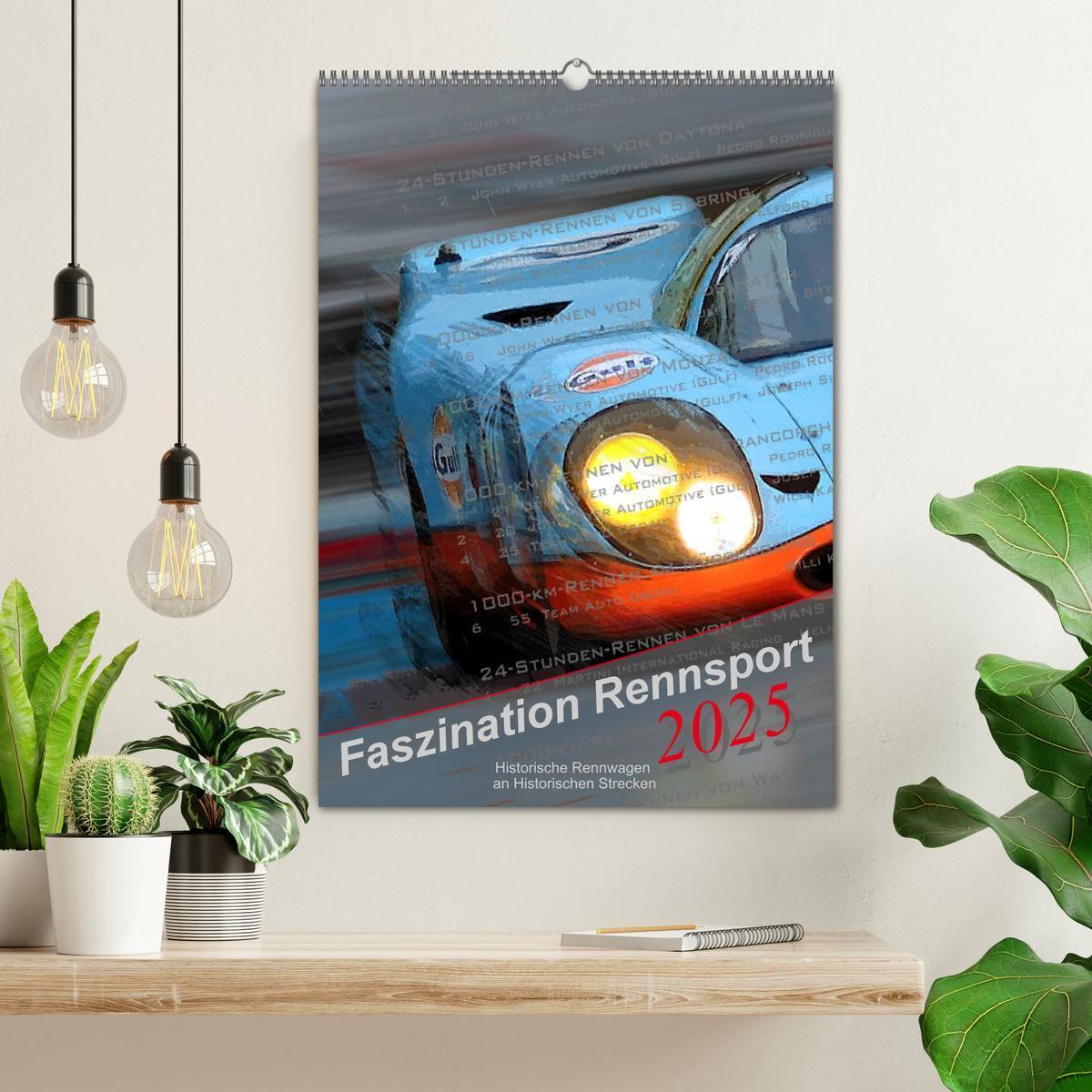 Bild: 9783435937745 | Faszination Rennsport (Wandkalender 2025 DIN A2 hoch), CALVENDO...