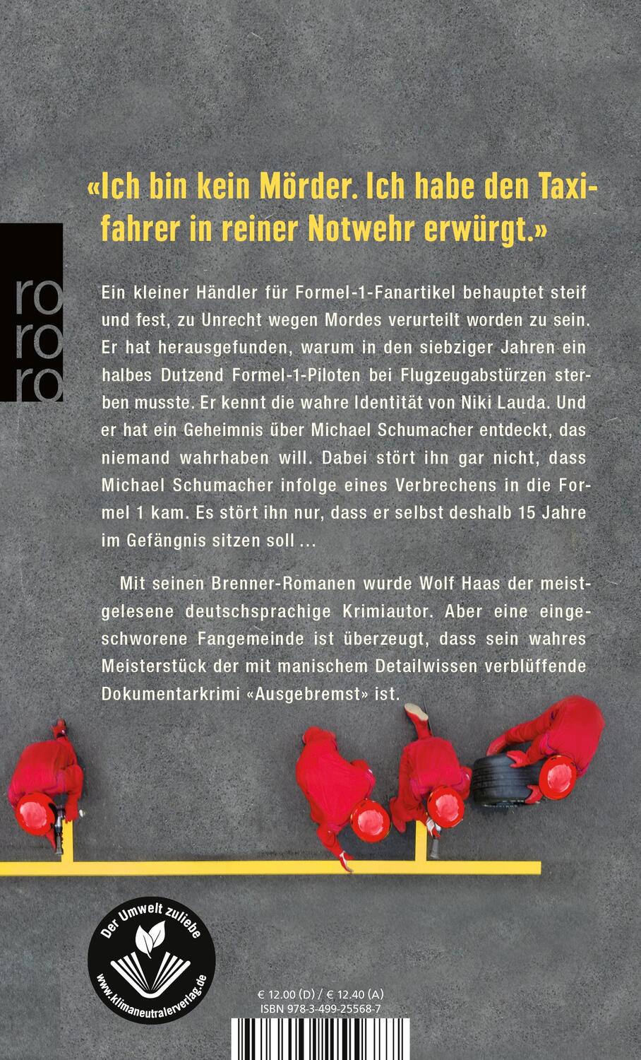 Rückseite: 9783499255687 | Ausgebremst | Wolf Haas | Taschenbuch | 174 S. | Deutsch | 2011