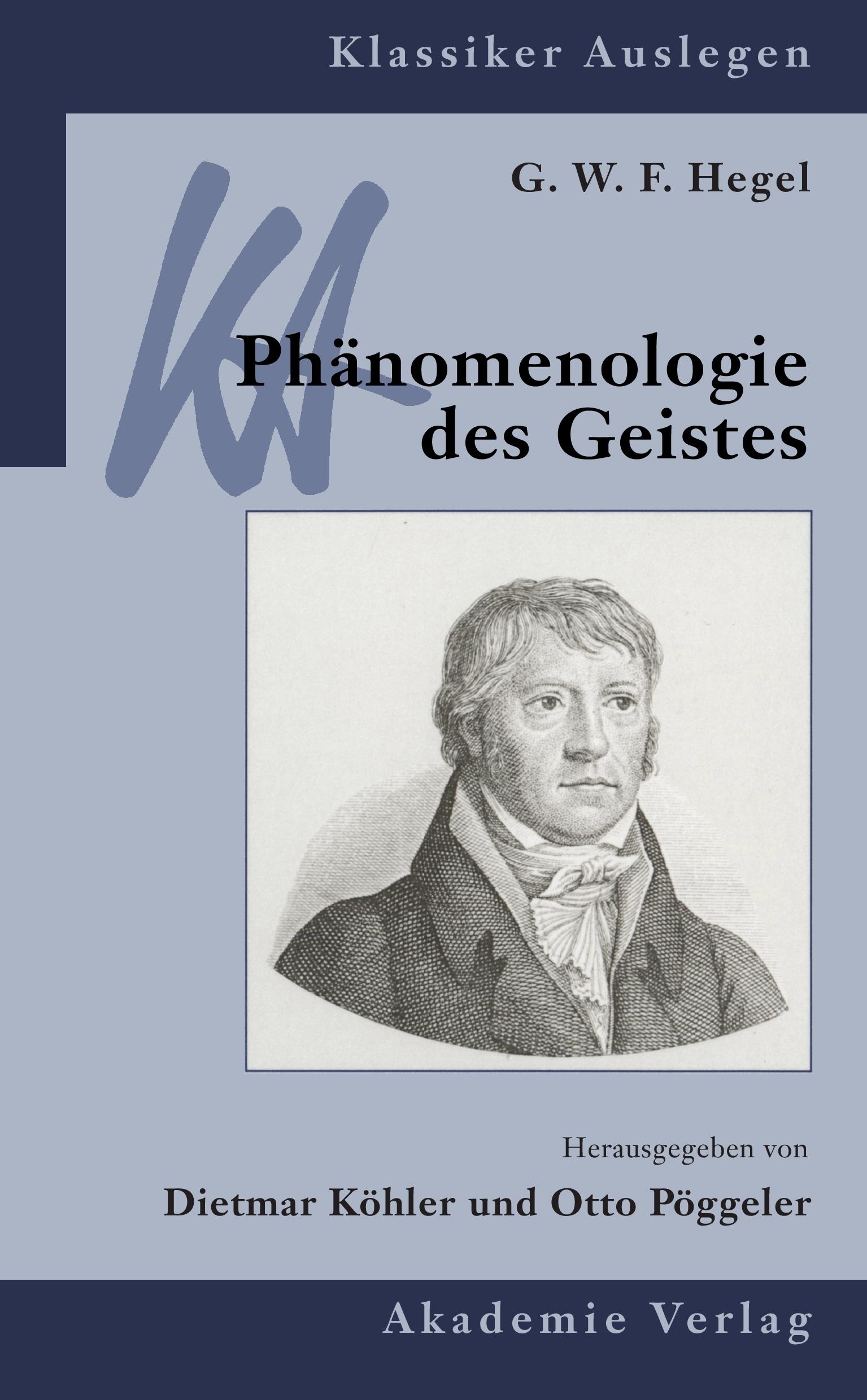 Cover: 9783050042343 | Phänomenologie des Geistes | G.W.F. Hegel | Taschenbuch | VII | 2006