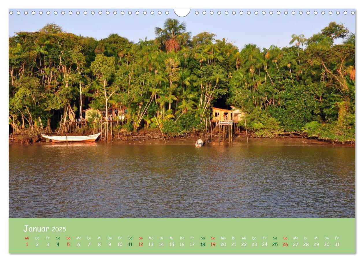 Bild: 9783435658152 | Am Amazonas (Wandkalender 2025 DIN A3 quer), CALVENDO Monatskalender