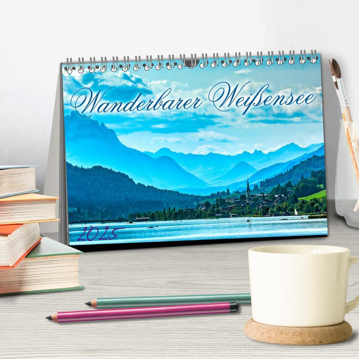 Bild: 9783435154296 | Wanderbarer Weißensee (Tischkalender 2025 DIN A5 quer), CALVENDO...