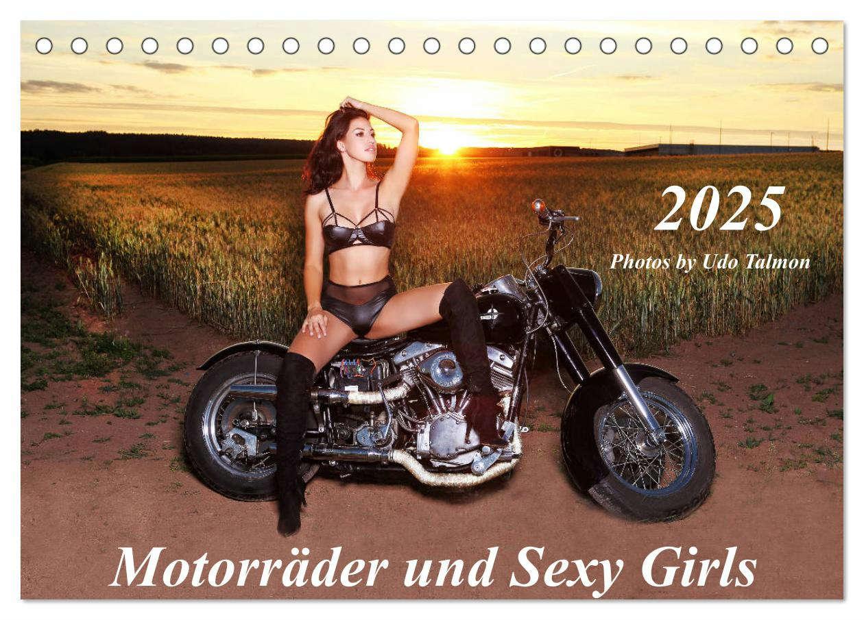 Cover: 9783435115259 | Motorräder und Sexy Girls (Tischkalender 2025 DIN A5 quer),...