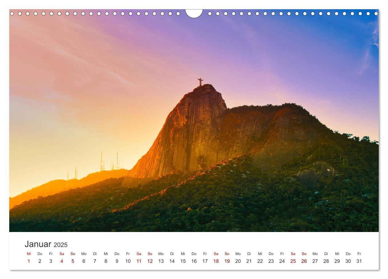 Bild: 9783383987694 | Rio de Janeiro - Am Fuße des Corcovados. (Wandkalender 2025 DIN A3...