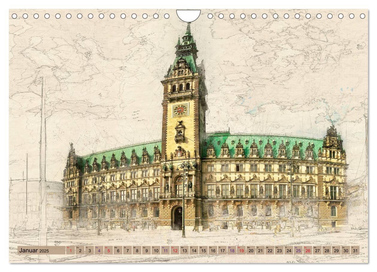 Bild: 9783435368877 | Hamburg für Genießer (Wandkalender 2025 DIN A4 quer), CALVENDO...