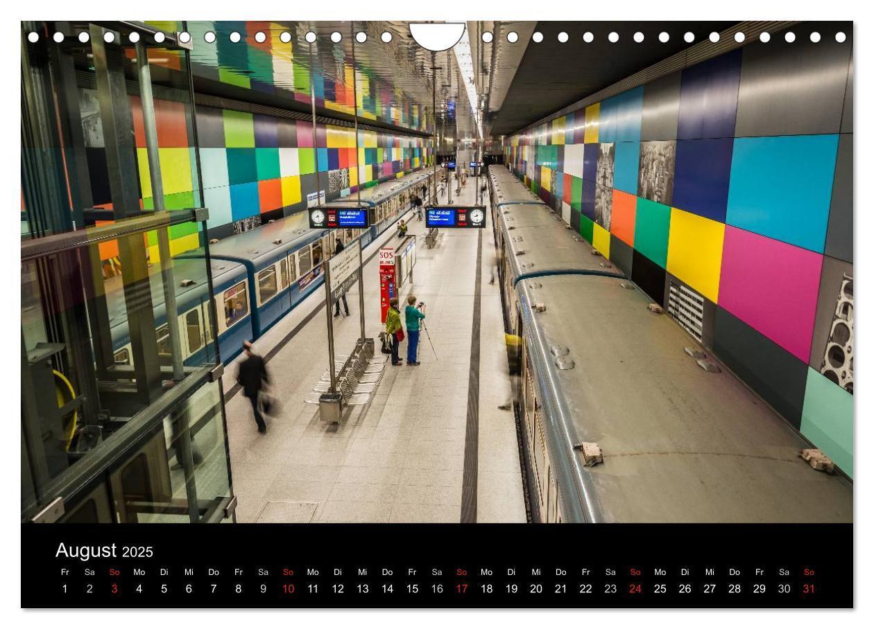 Bild: 9783435669981 | U-Bahn in München (Wandkalender 2025 DIN A4 quer), CALVENDO...