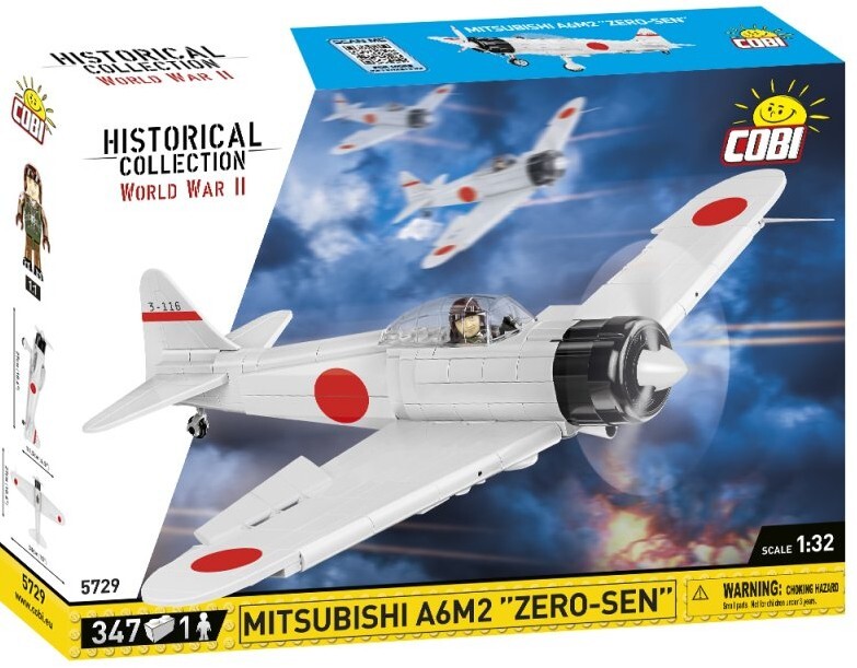 Cover: 5902251057299 | COBI 5729 - Historical Collection, WWII, Mitsubishi A6M2 Zero-Sen,...