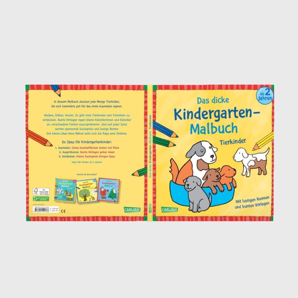 Bild: 9783551191786 | Ausmalbilder für Kita-Kinder: Das dicke Kindergarten-Malbuch:...