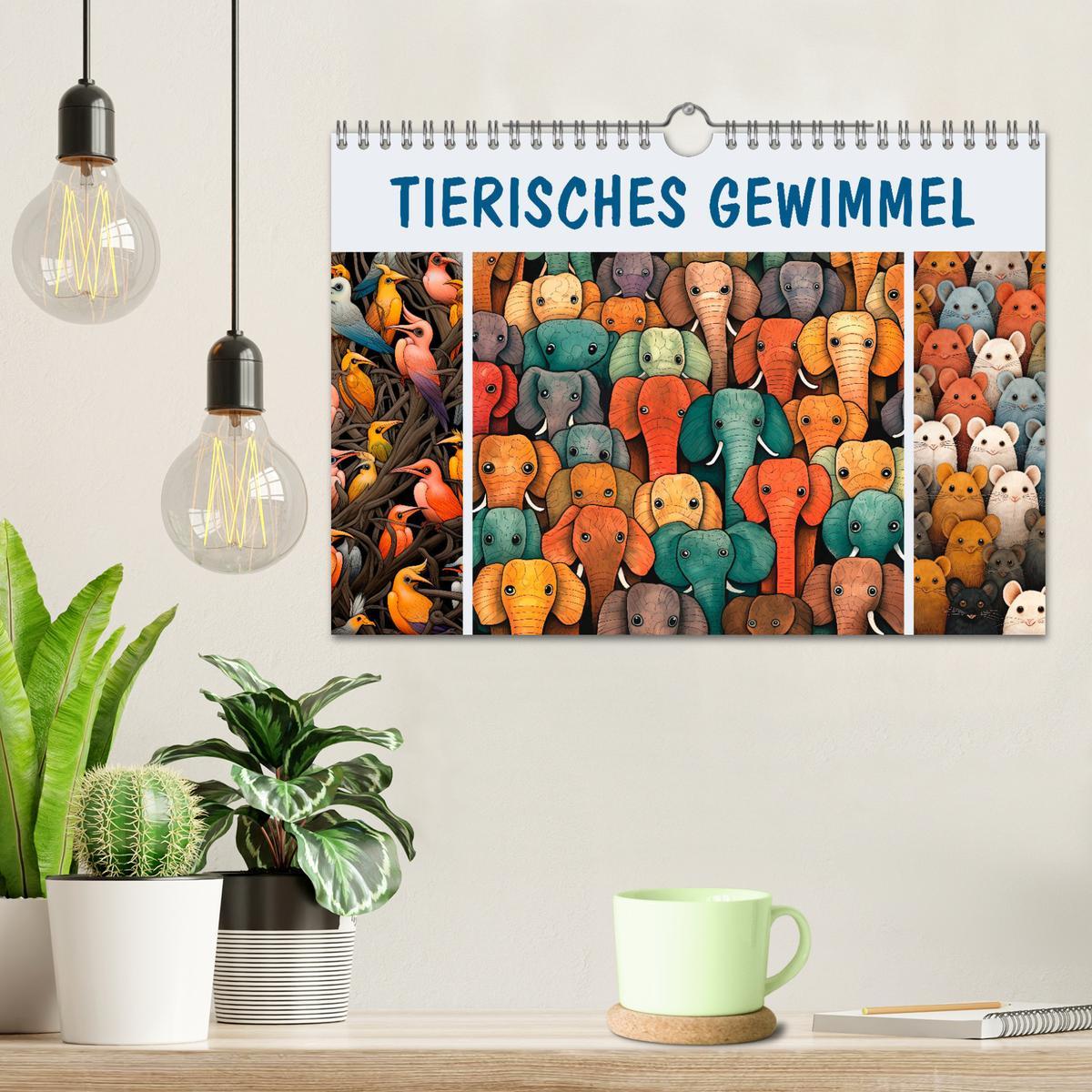 Bild: 9783383837937 | Tierisches Gewimmel (Wandkalender 2025 DIN A4 quer), CALVENDO...