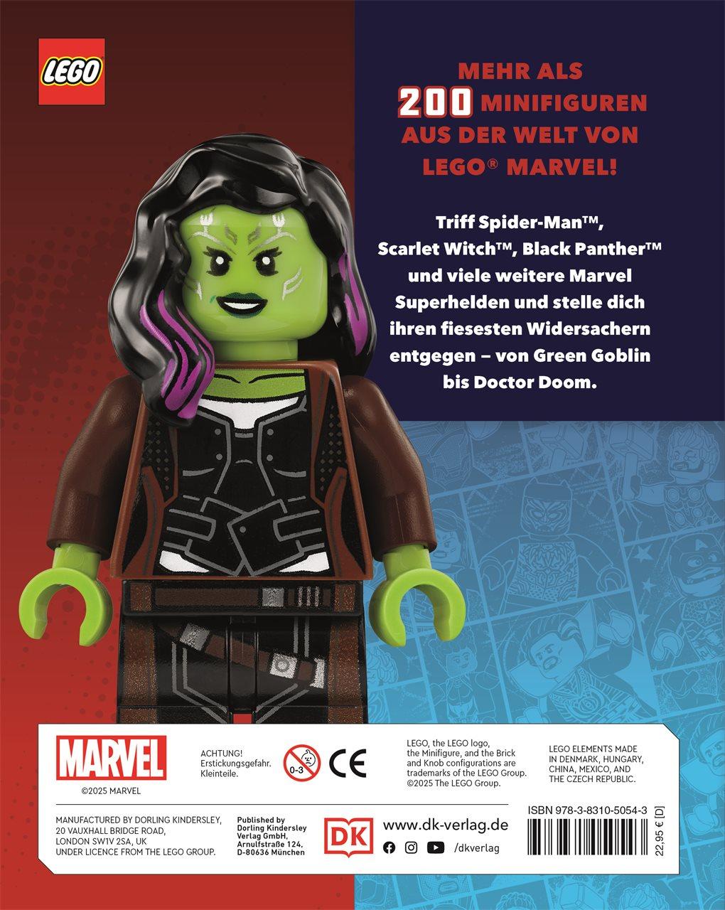 Rückseite: 9783831050543 | LEGO® Marvel Lexikon der Minifiguren | Shari Last | Buch | 176 S.