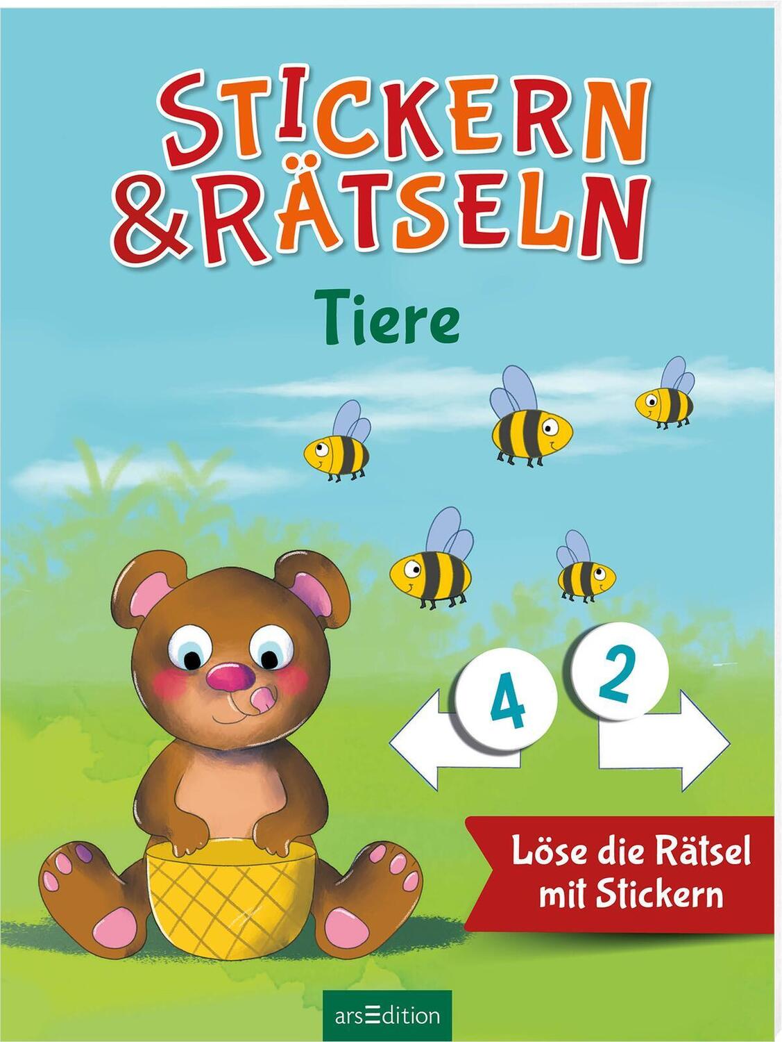 Cover: 9783845856162 | Stickern &amp; Rätseln ab 3: Stickern &amp; Rätseln - Tiere | Taschenbuch