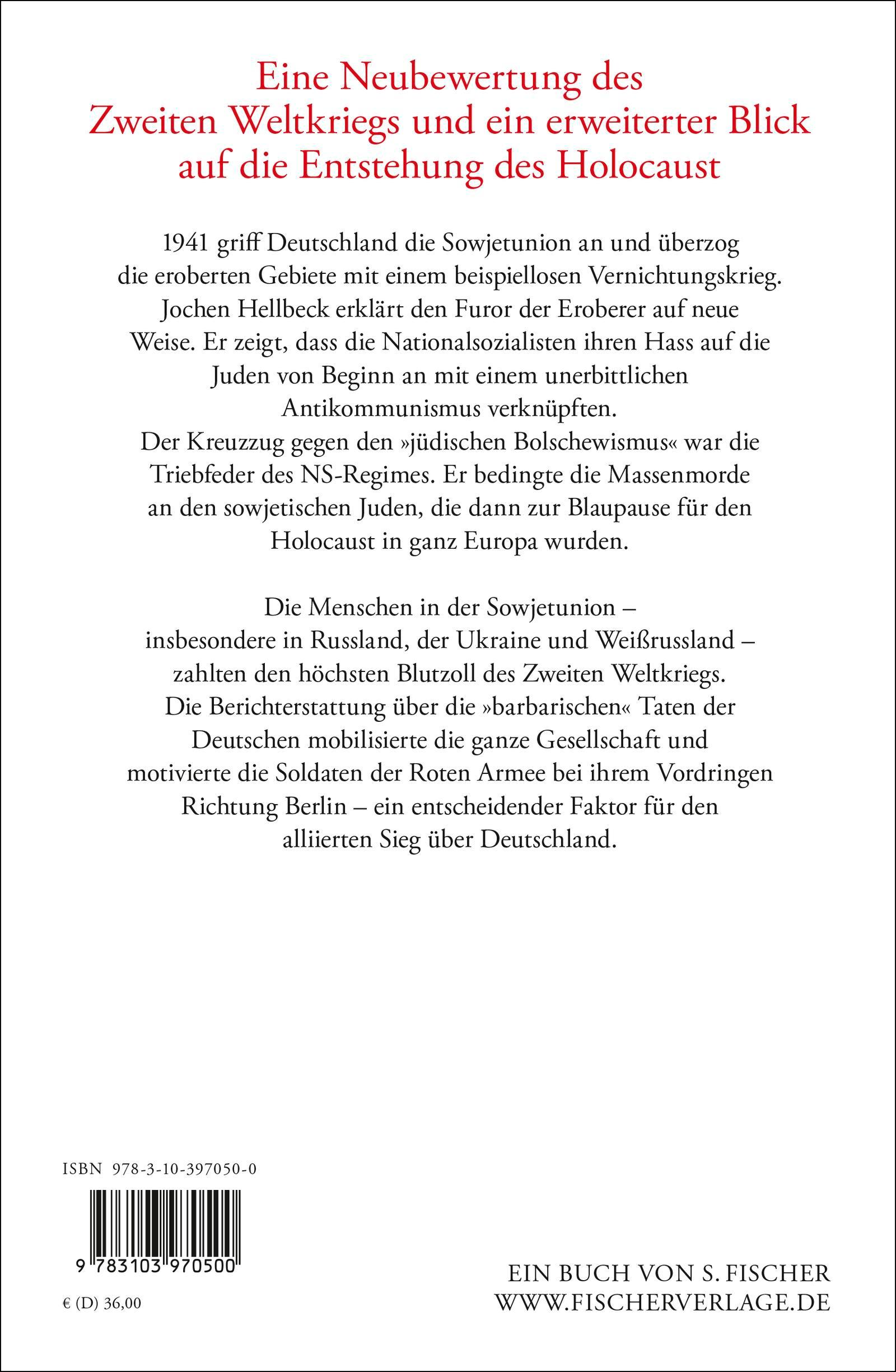 Rückseite: 9783103970500 | Ein Krieg wie kein anderer | Jochen Hellbeck | Buch | 684 S. | Deutsch