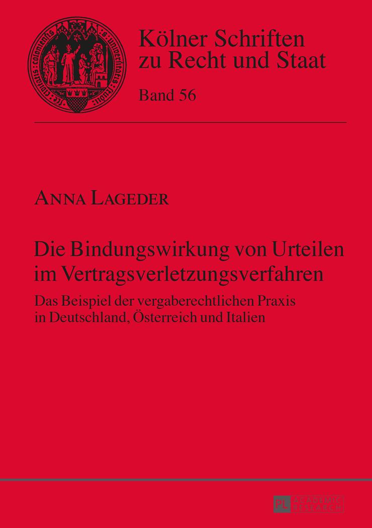 Cover: 9783631665602 | Die Bindungswirkung von Urteilen im Vertragsverletzungsverfahren