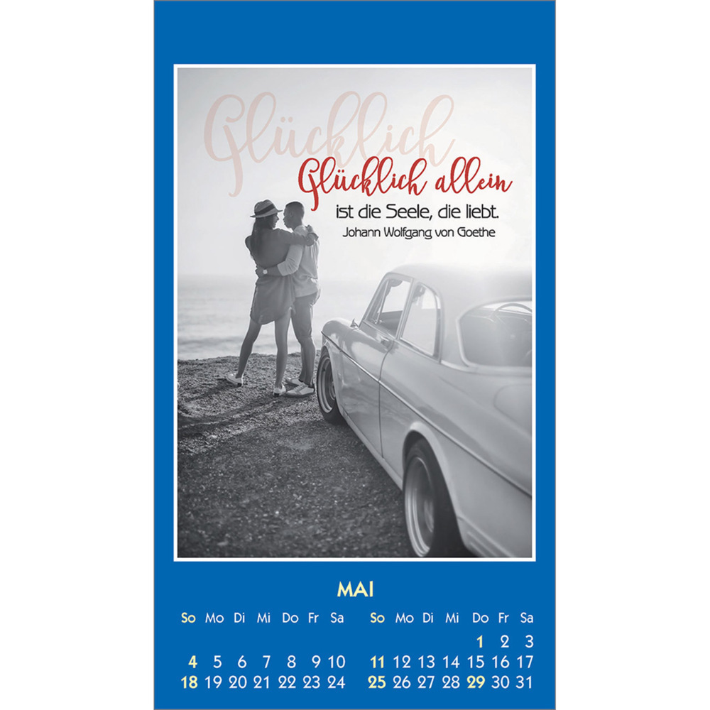 Bild: 9783754893753 | Mensch, du bist einmalig 2025 | Aufkleber-Mini-Kalender | Kalender