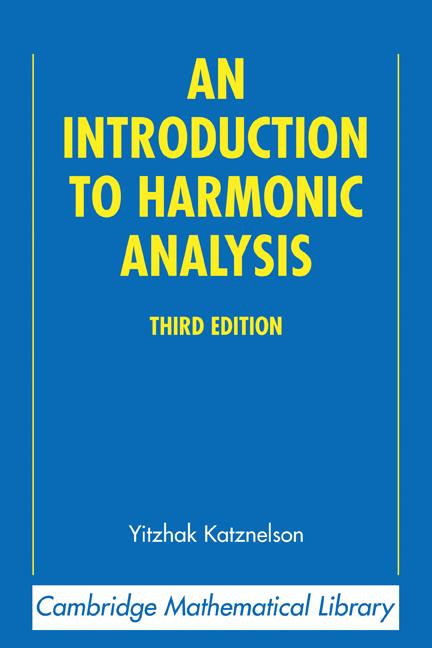 Cover: 9780521543590 | An Introduction to Harmonic Analysis | Yitzhak Katznelson | Buch