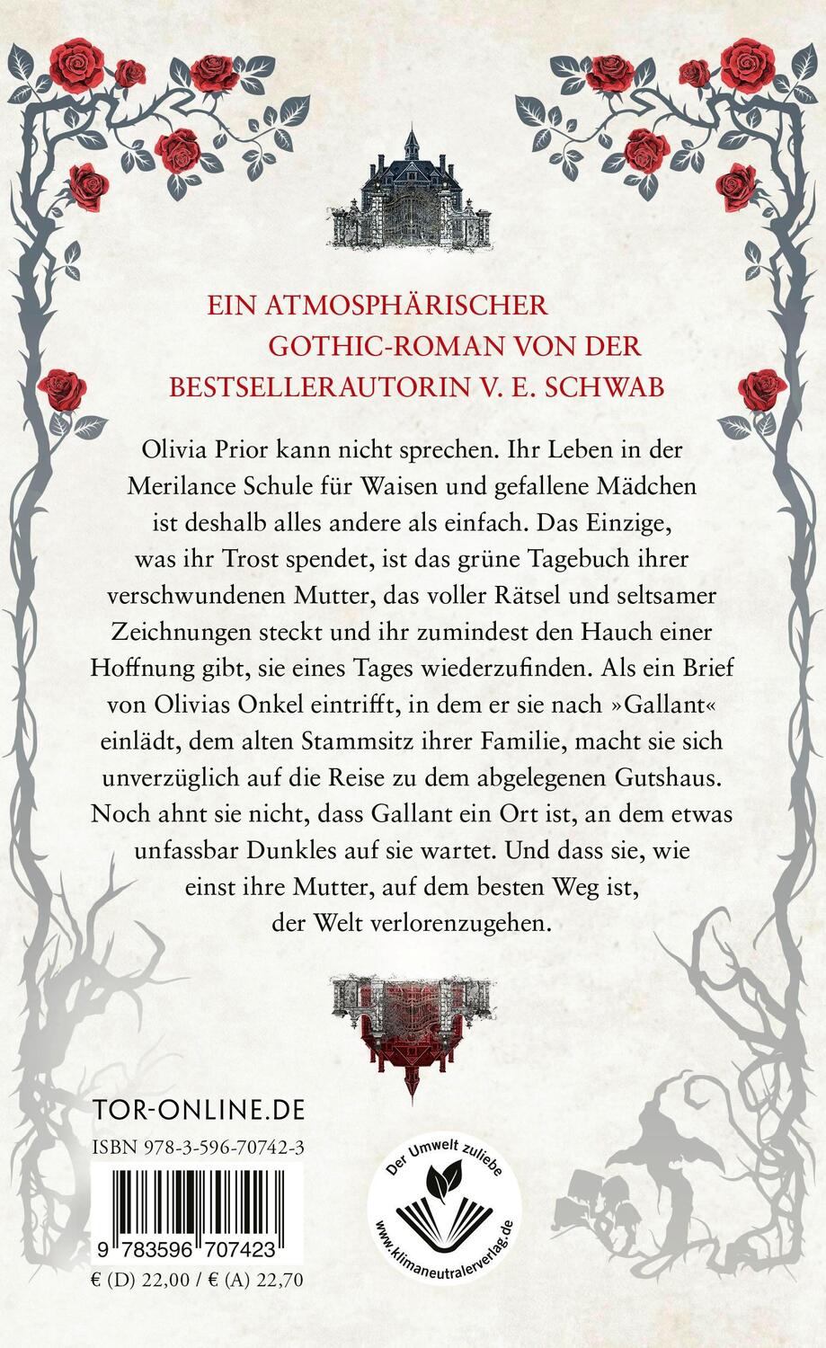 Rückseite: 9783596707423 | Gallant | Im Garten der Schatten | V. E. Schwab | Buch | 352 S. | 2023