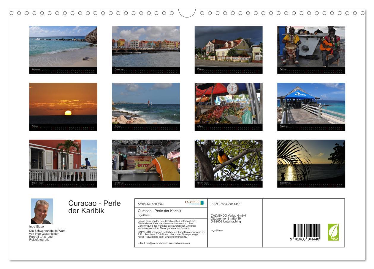 Bild: 9783435841448 | Curacao - Perle der Karibik (Wandkalender 2025 DIN A3 quer),...