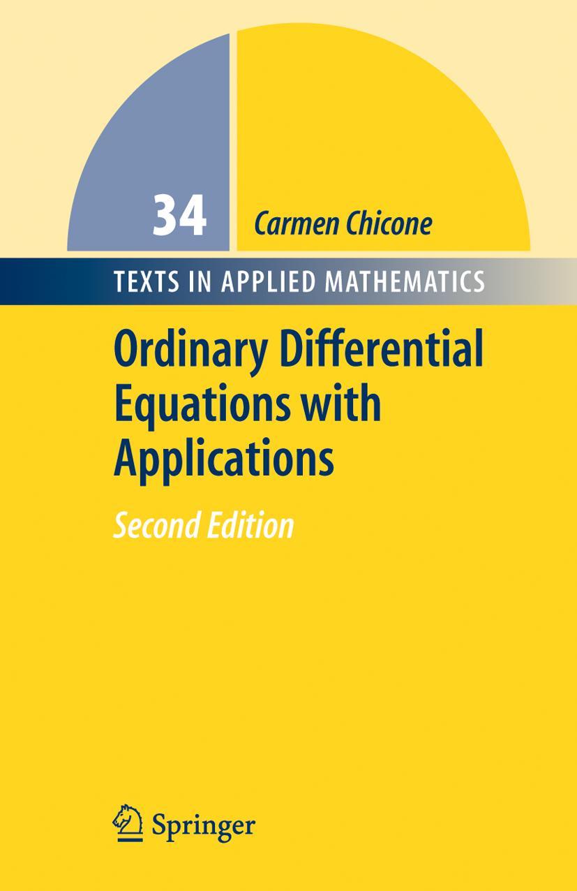 Cover: 9781441921512 | Ordinary Differential Equations with Applications | Carmen Chicone