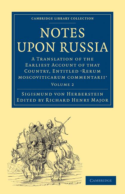 Cover: 9781108008082 | Notes Upon Russia | Sigismund von Herberstein | Taschenbuch | Englisch