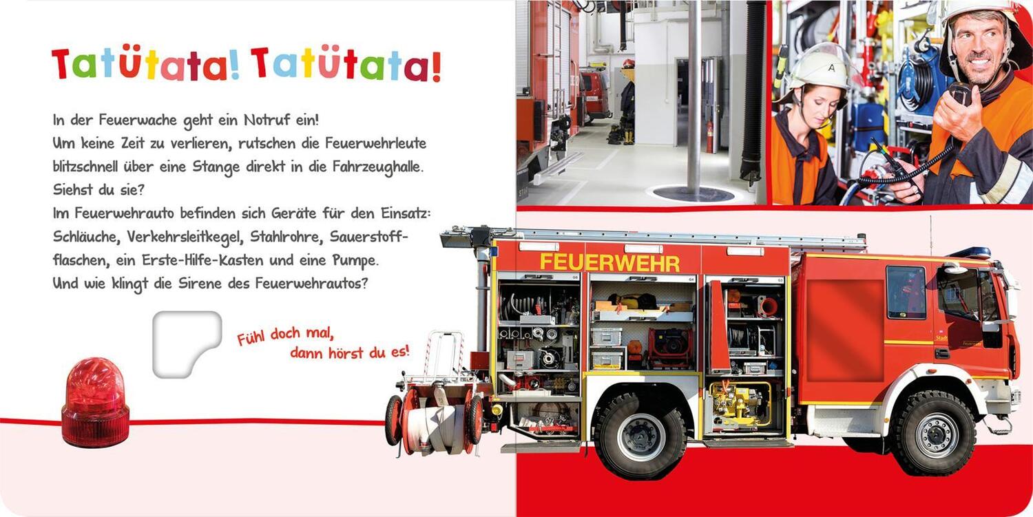 Bild: 9783845844978 | Hör mal rein, wer kann das sein? - Bei der Feuerwehr | Buch | 12 S.