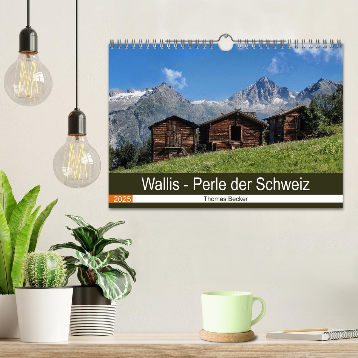 Bild: 9783435611812 | Wallis. Perle der Schweiz (Wandkalender 2025 DIN A4 quer), CALVENDO...