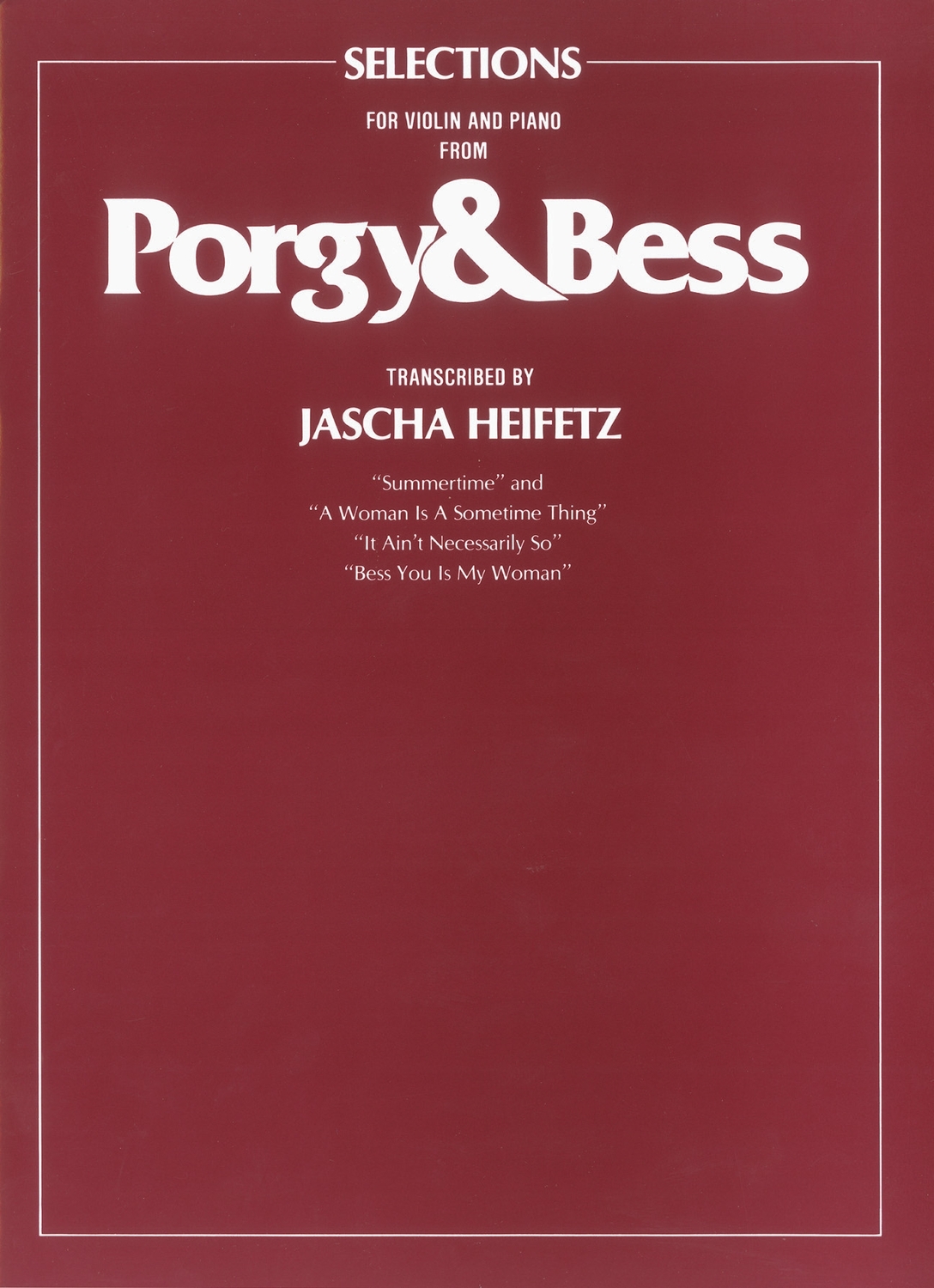 Cover: 9780571530854 | Porgy And Bess Selections For Violin | George Gershwin | Buch