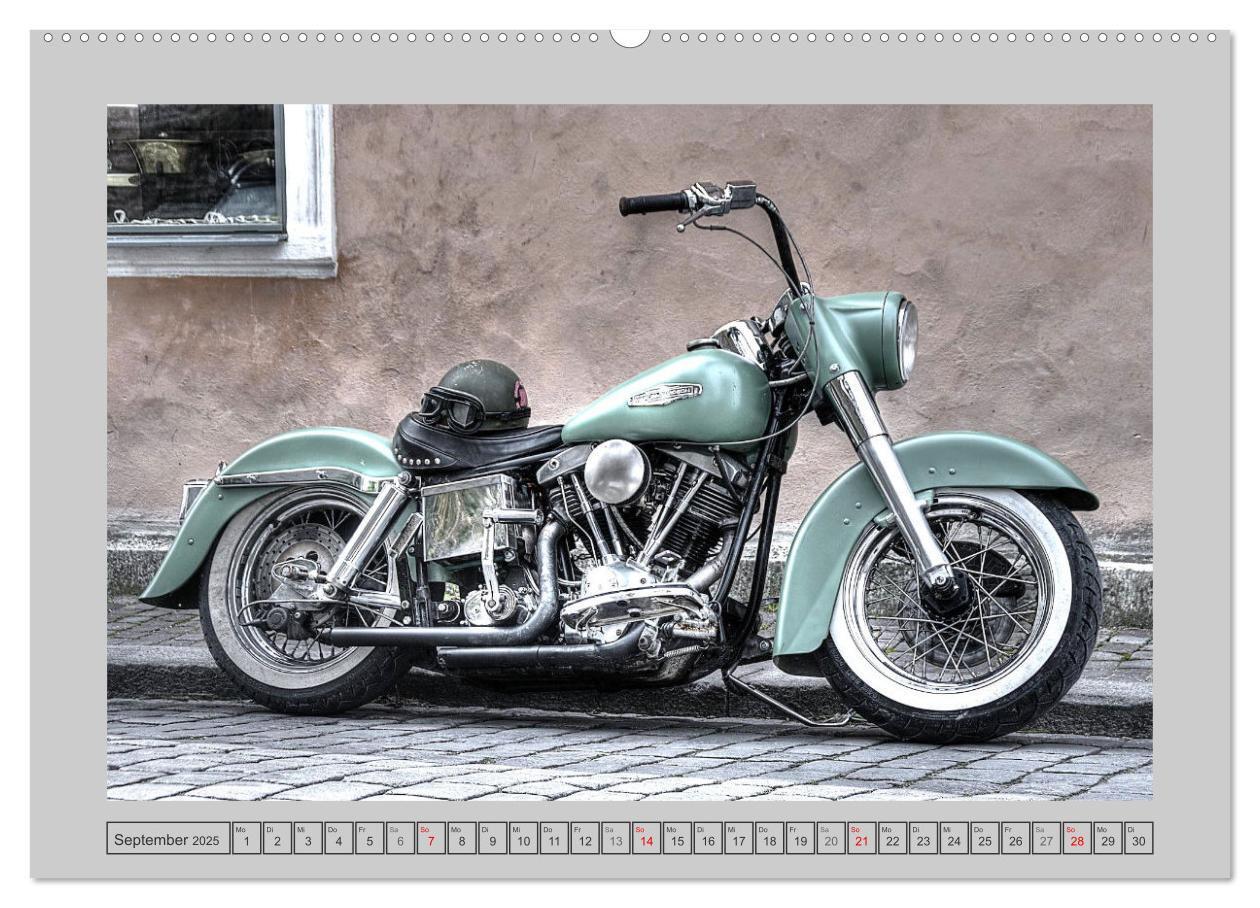 Bild: 9783383949463 | Vintage Bikes. Traumhafte Motorrad-Oldies (Wandkalender 2025 DIN A2...