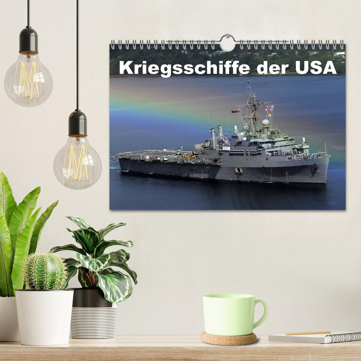 Bild: 9783435740840 | Kriegsschiffe der USA (Wandkalender 2025 DIN A4 quer), CALVENDO...