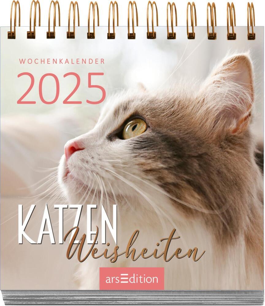 Bild: 4014489133063 | Mini-Wochenkalender Katzenweisheiten 2025 | Kalender | 108 S. | 2025