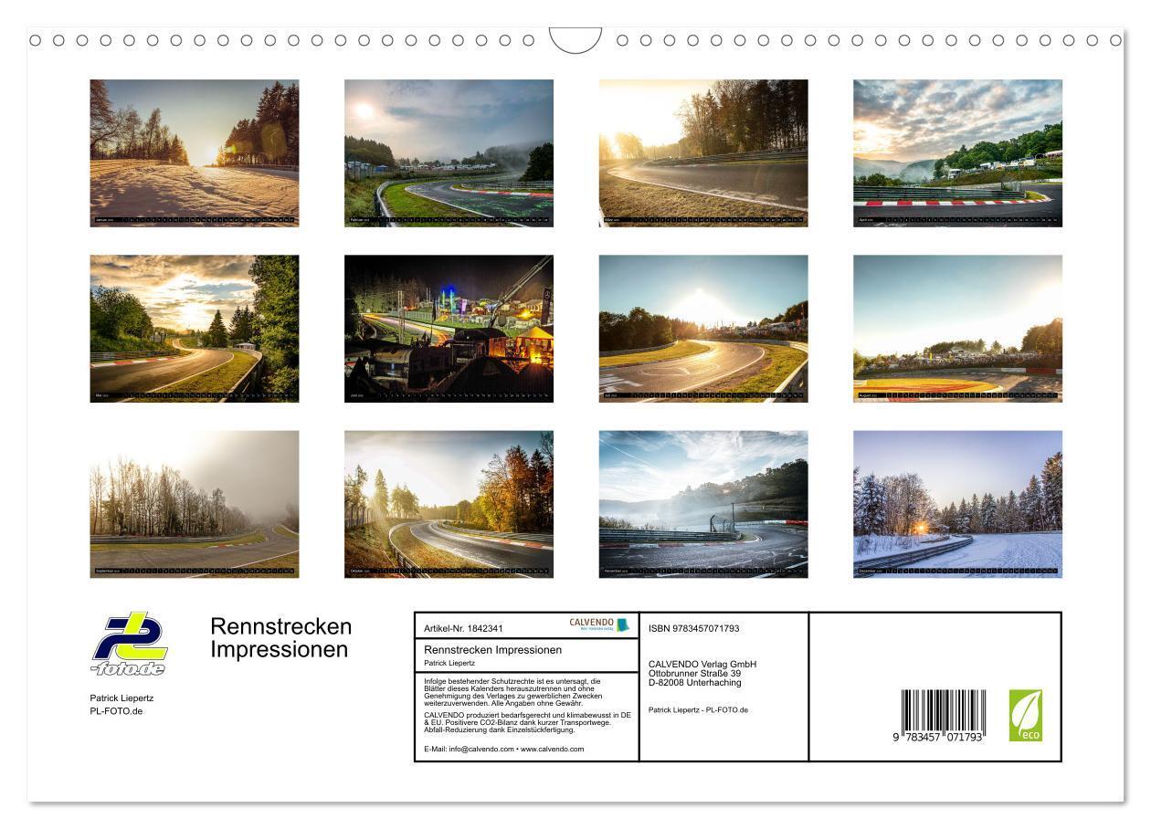 Bild: 9783457071793 | Rennstrecken Impressionen (Wandkalender 2025 DIN A3 quer), CALVENDO...