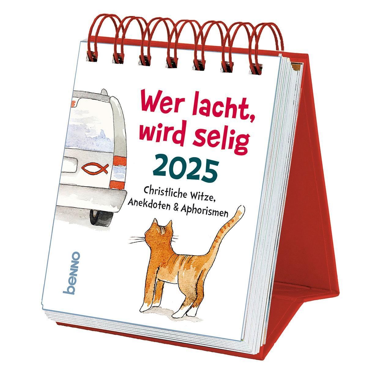 Cover: 9783746263625 | Wer lacht, wird selig 2025 | Christliche Witze, Anekdoten &amp; Aphorismen