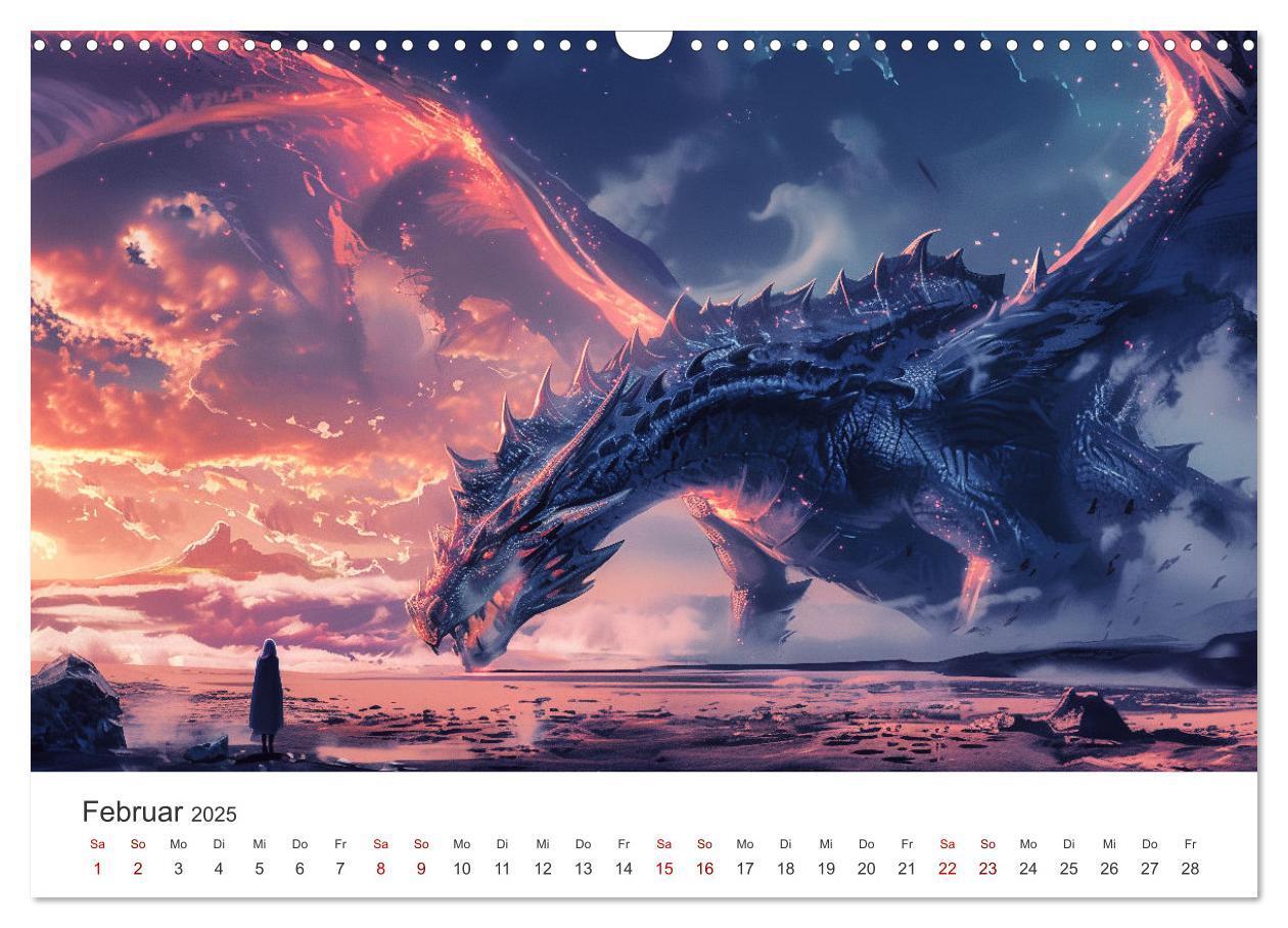 Bild: 9783383790942 | Das Jahr der Drachen (Wandkalender 2025 DIN A3 quer), CALVENDO...