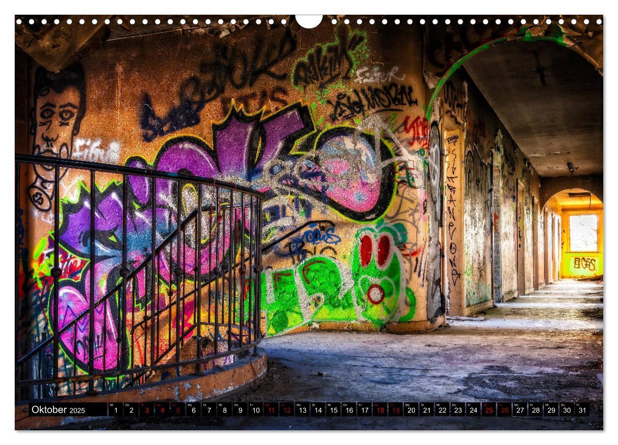 Bild: 9783435311217 | Lost Places Graffiti (Wandkalender 2025 DIN A3 quer), CALVENDO...