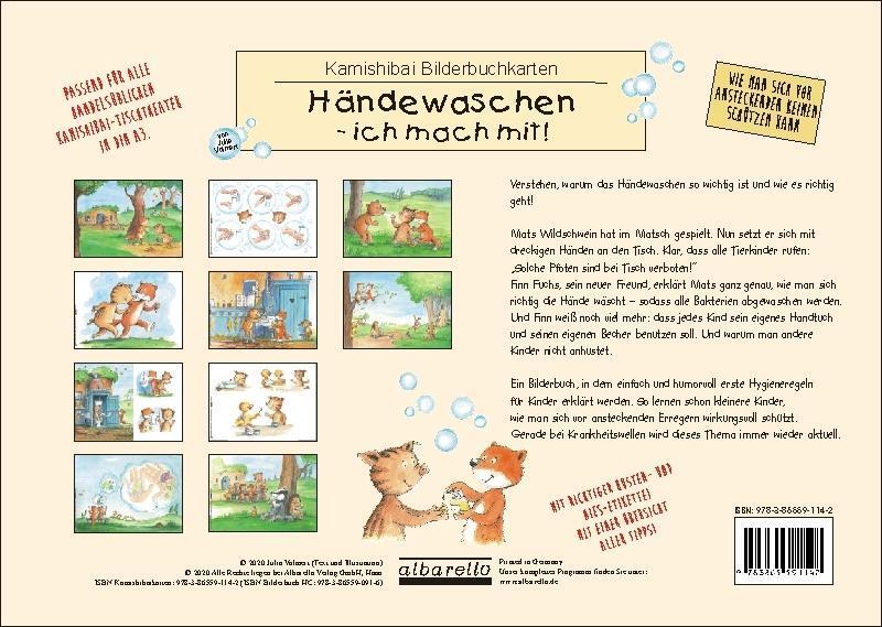 Bild: 9783865591142 | HÄNDEWASCHEN - ICH MACH MIT! 11 Kamishibai-Bilderbuchkarten | Volmert