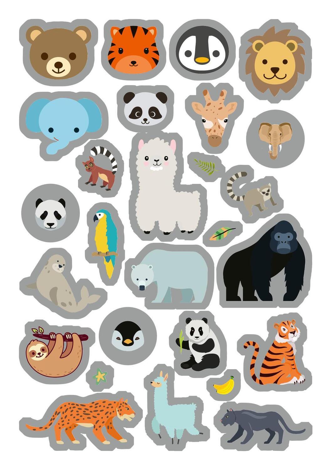 Bild: 4014489133285 | Metallic-Sticker - Wilde Tiere | Über 200 Super-Glanz-Sticker | Stück