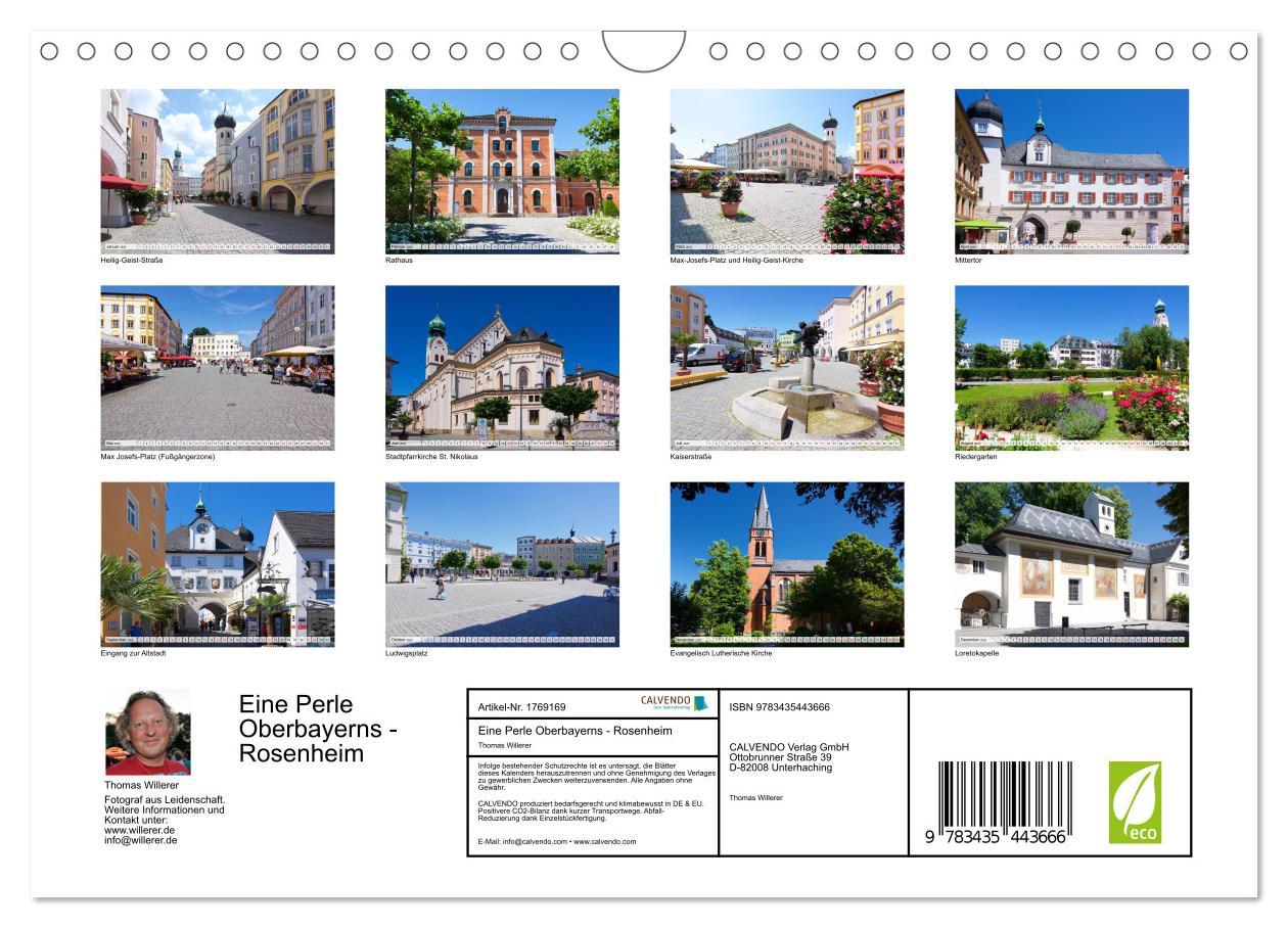 Bild: 9783435443666 | Eine Perle Oberbayerns - Rosenheim (Wandkalender 2025 DIN A4 quer),...