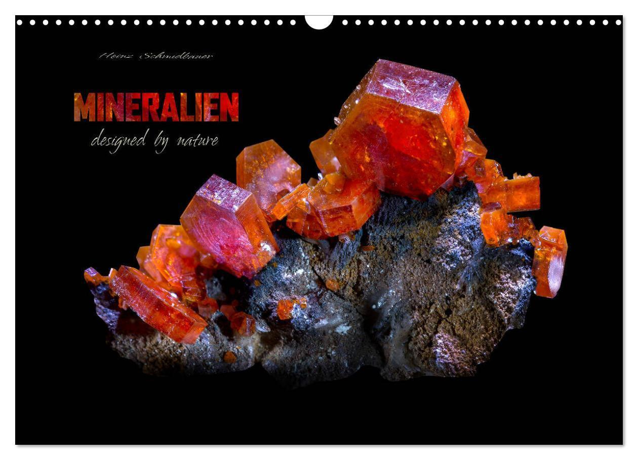 Cover: 9783435393572 | MINERALIEN designed by nature (Wandkalender 2025 DIN A3 quer),...