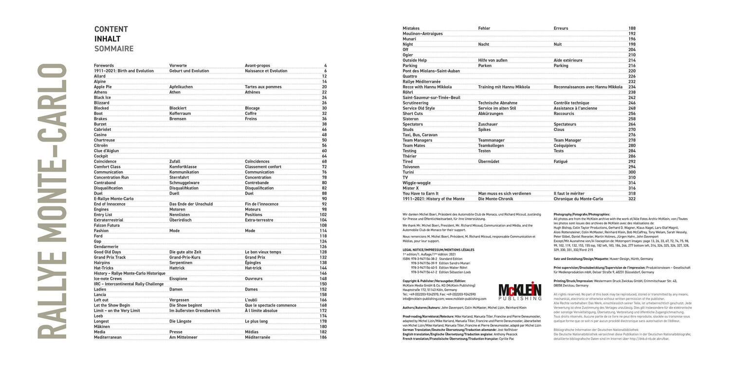 Bild: 9783947156382 | Rallye Monte-Carlo | Reinhard Klein (u. a.) | Buch | 400 S. | Deutsch